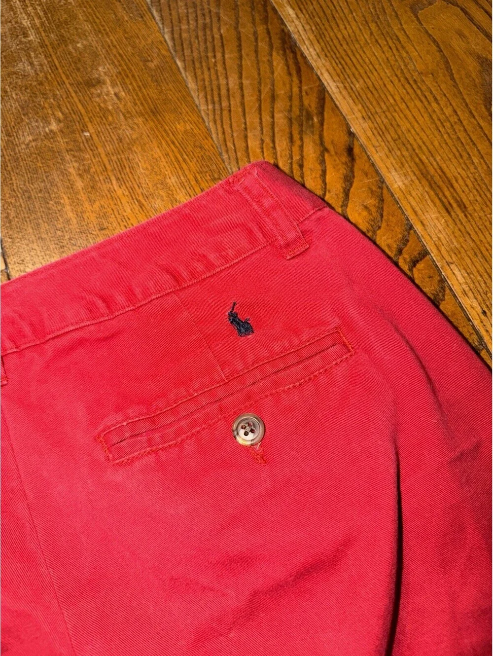 Polo Ralph Lauren Boys Red Chino Straight Leg Pants Size 16